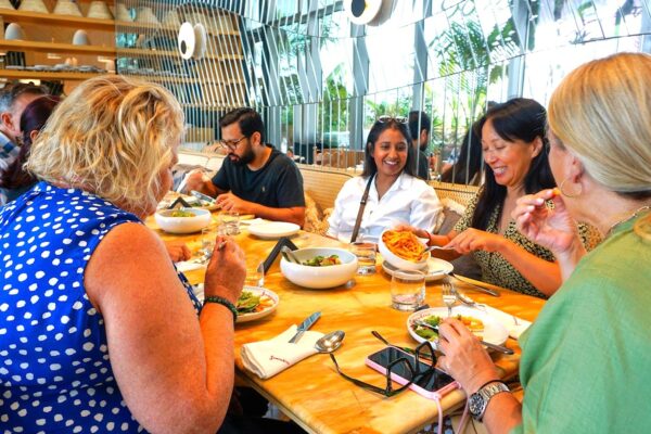 Dubai Mall Food Tour - Sharing food